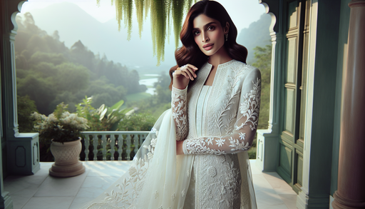 White Chikankari Suits Label DC