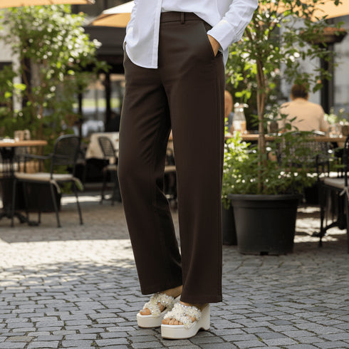 Off White Floral Frill Wedge Heels