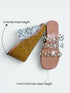 Clear Pink Pearl Wedges