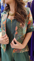 Printed Green Jumpsuit with Jacket