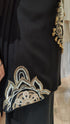 Heavily Embroidered Black Kaftan with Pant