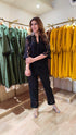 Black Cutwork Kurta With Pant And Singlet