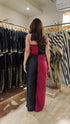 Red and Black Sarong Jumpsuit