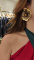 Golden Daisy Stud Earrings
