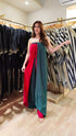 Red and Green Sarong Jumpsuit