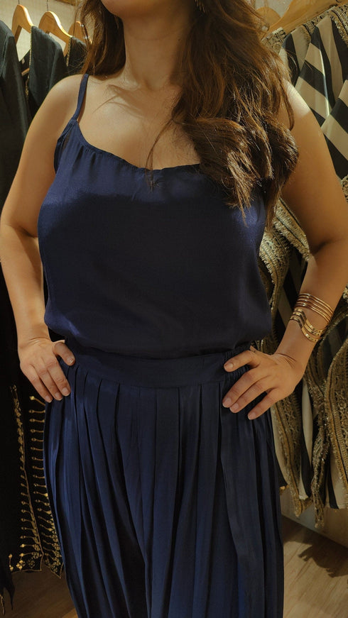 Blue Velvet Cutwork 3 Piece Farshi Set