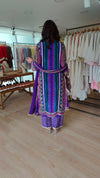 Purple 4 Piece Kurta Set with Potli