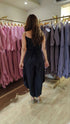 Black Jumpsuit With Embroidered Bomber Jacket