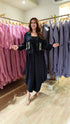 Black Jumpsuit With Embroidered Bomber Jacket