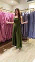 Green Jumpsuit with Applique Bomber Jacket