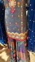 Blue Multicolor Sharara Set