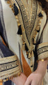 Blue Brown Beige Kaftan Dress