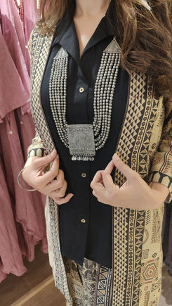 Banjara Style Oxidized Multi Layered Necklace Set