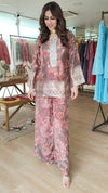 Brown Paisley Floral Coord Set