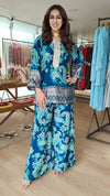 Blue Paisley Floral Coord Set
