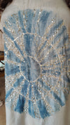Blue Tie Dye Hand-Embroidered Coord Set