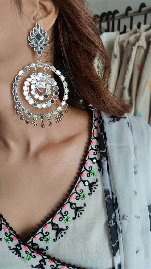 A line White Suit Set