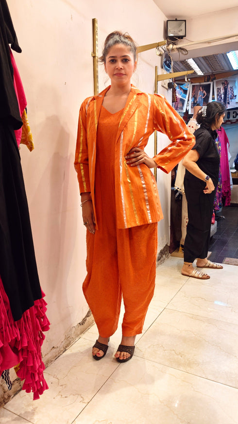 Orange Jumpsuit with Jacket