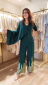 Raveena Drape Green Jumpsuit