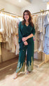 Raveena Drape Green Jumpsuit