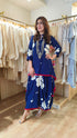 Blue Dhoti Skirt Dress