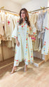 Flower Off White Kurta Set