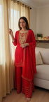 Gotapatti Red Sharara Set