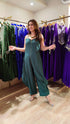 Printed Green Jumpsuit with Jacket