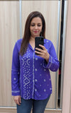 Kareena Purple Bandhini Shirt - view 4