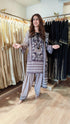 Black Cream Farshi Set with Duppatta