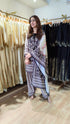 Black Cream Farshi Set with Duppatta