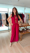 Bottle Green 4 piece Kaftan Coord Set with Camisole & Neckpiece