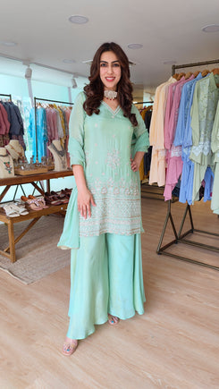 Pista Shimmer Tissue Sharara Set