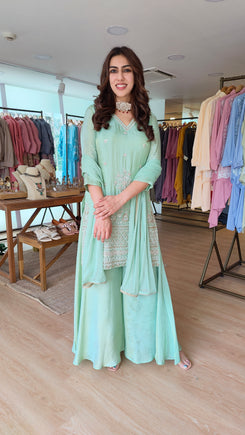 Pista Shimmer Tissue Sharara Set