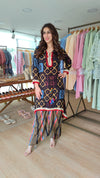 Festive Black Dhoti Skirt Dress