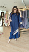 Midnight Blue 4 Piece Kaftan Coord Set