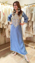 Denim Gold Kaftan Dress