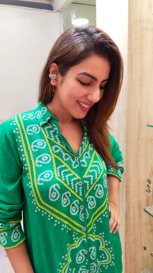 Green Bandhini Shirt