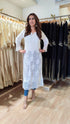 Hand Embroidered Lucknowi Kurta 3