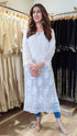Hand Embroidered Lucknowi Kurta 3