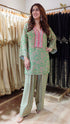 Green Pink Farshi Set for Summers