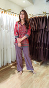 Maroon Ajrakh Coord Set