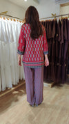 Maroon Ajrakh Coord Set
