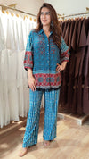 Blue Ajrakh Coord Set