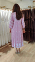 Soft Pink Hand Embroidered Lucknowi Dress