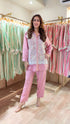 Rose Pink Embellished Cutwork Coord Set