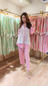 Rose Pink Embellished Cutwork Coord Set