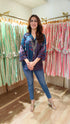 Indigo Mul Satin Shirt