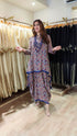 Ajrakh Dhoti Skirt Dress with Neckpiece