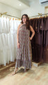 Beige Multicolor Layered Maxi Dress
